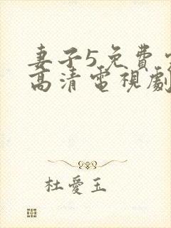 妻子5免费完整高清电视剧