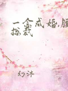 一念成婚,腹黑总裁