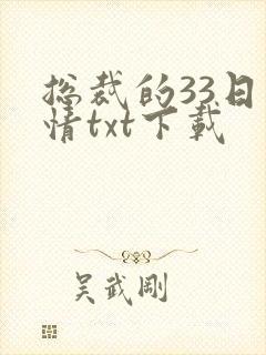 总裁的33日索情txt下载
