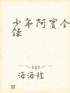 少年阿宾全集目录