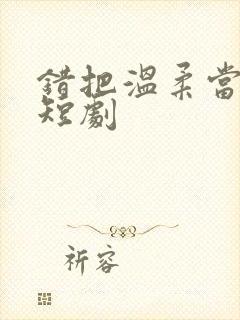 错把温柔当情深短剧