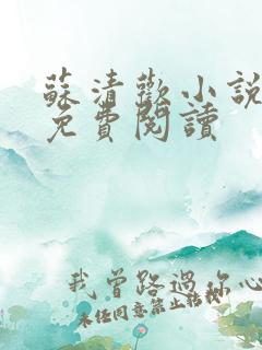 苏清欢小说全文免费阅读