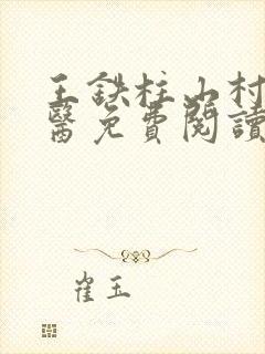 王铁柱山村小神医免费阅读