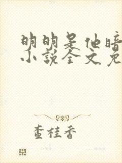明明是他暗恋我小说全文免费阅读