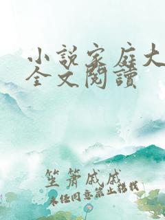 小说家庭大杂烩全文阅读