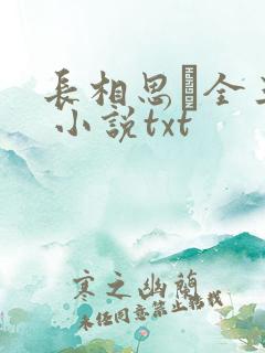 长相思·全三册 小说txt
