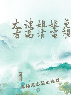 大波姐姐免费观看高清电视剧韩剧