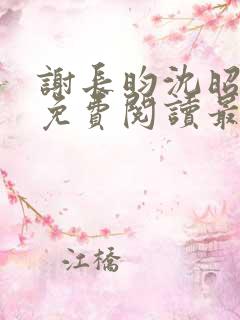 谢长昀沈昭小说免费阅读最新章节