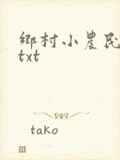 乡村小农民小说txt