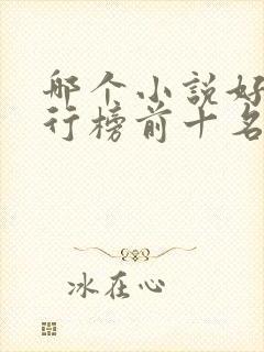 哪个小说好看排行榜前十名