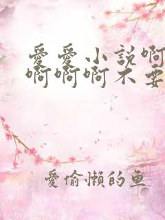 爱爱小说啊啊啊啊啊啊不要了