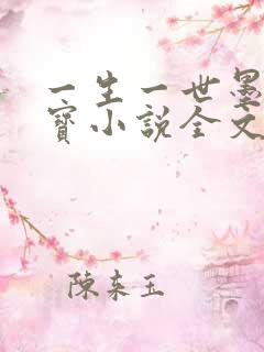 一生一世墨宝非宝小说全文免费阅读