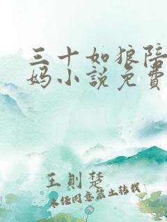 三十如狼陪读妈妈小说免费阅读全文最新章节