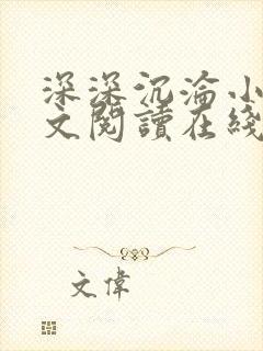 深深沉沦小说全文阅读在线
