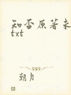 知否原著未删减txt