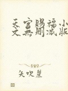 天官赐福小说全文无删减版