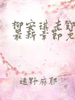 柳安琪老邓小说最新章节免费阅读