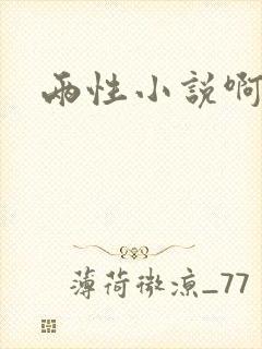两性小说啊啊啊