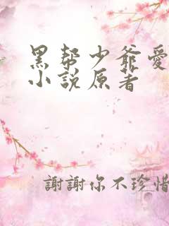 黑帮少爷爱上我小说原著
