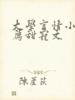 大学言情小说推荐甜宠文
