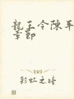 龙王令陈平全部章节
