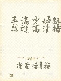 丰满少妇粗大猛烈进高清播放