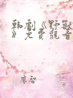韩剧《野兽防线》免费观看