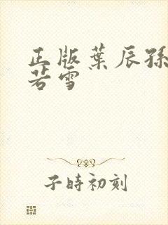 正版叶辰孙怡夏若雪