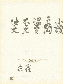 他不温柔小说全文免费阅读无弹窗