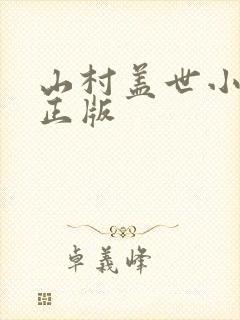 山村盖世小神医正版