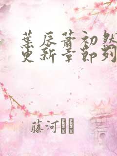 叶辰萧初然最新更新章节列表