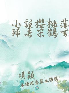 小说樱桃落尽春归去宋鹤玄在线阅读