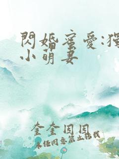 闪婚蜜爱:独宠小萌妻