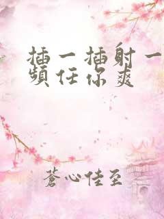 插一插射一射视频任你爽