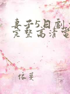 妻子5日剧免费完整高清电视