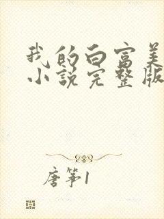 我的白富美老婆小说完整版