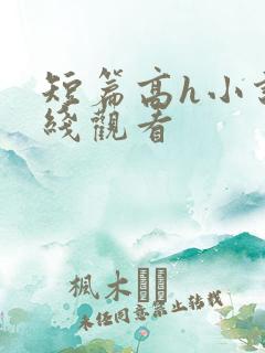 短篇高h小说在线观看