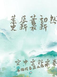 叶辰萧初然刚刚更新最新