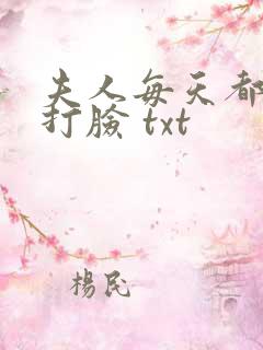 夫人每天都在线打脸 txt