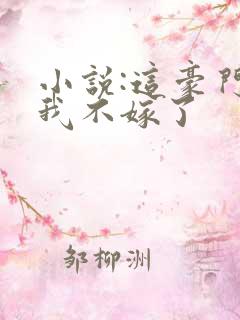 小说:这豪门,我不嫁了
