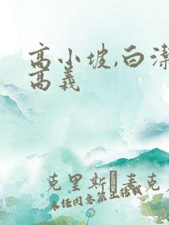 高小坡,白洁,高义