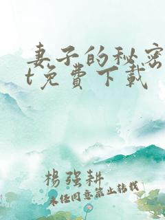 妻子的秘密txt免费下载