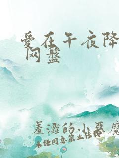 爱在午夜降临前 网盘