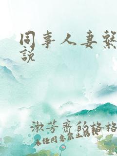 同事人妻系列小说