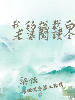 我的总裁白富美老婆阅读全文作者