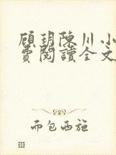 顾玥陈川小说免费阅读全文最新章节