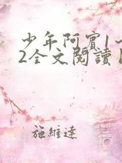 少年阿宾1～72全文阅读目录