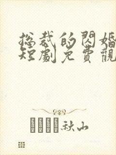 总裁的闪婚甜妻短剧免费观看