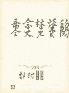 乔念林烨的小说全文免费阅读无弹窗