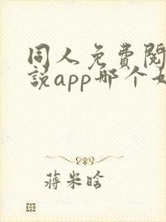 同人免费阅读小说app哪个好